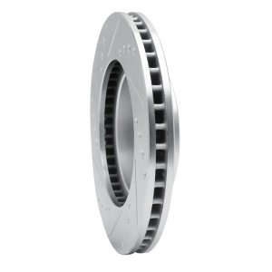 Toyota Celica Brake Rotor (1) - Front Right - R1 Concepts - Drilled & Slotted - Silver - `94-`00